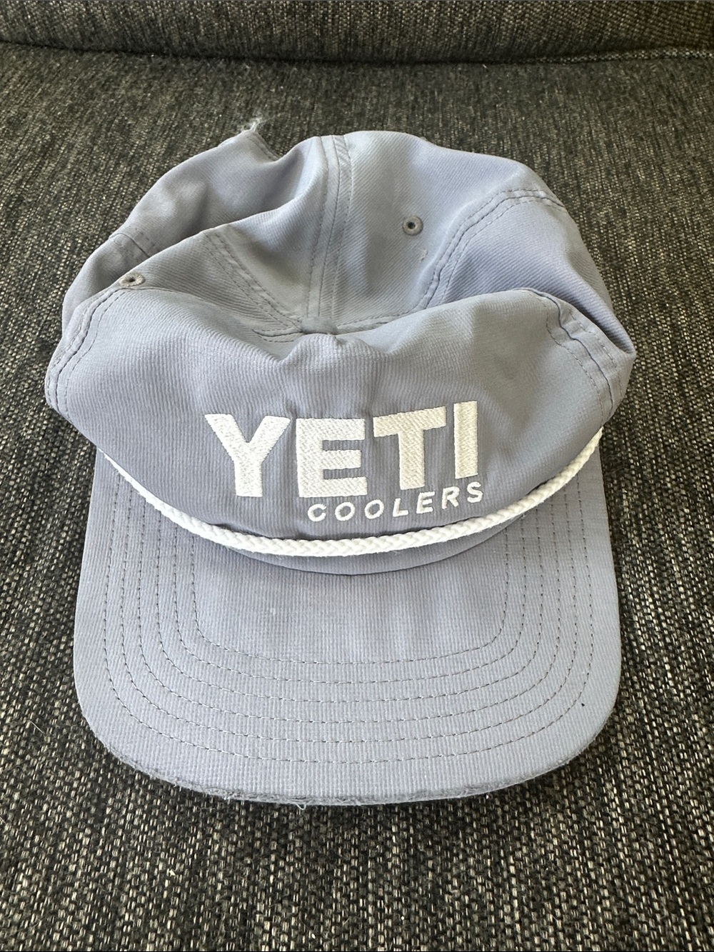 YETI Flat Brim Rope Trucker Hat Black One Size Fits Most